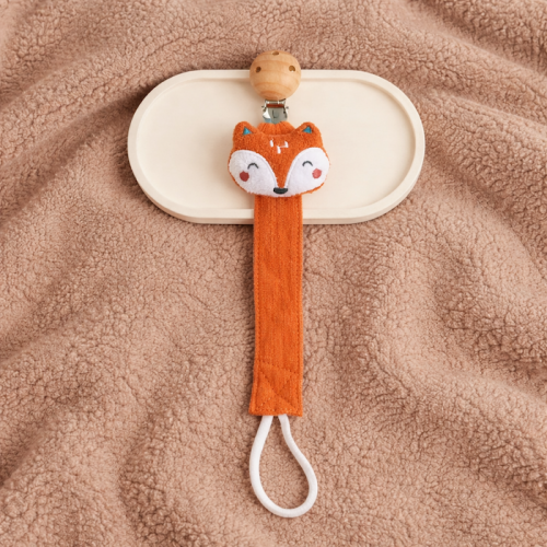 Clip Πιπίλας Αλεπουδίτσα Clip-Pipilas-Alepouditsa Pacifier clip fox_7112